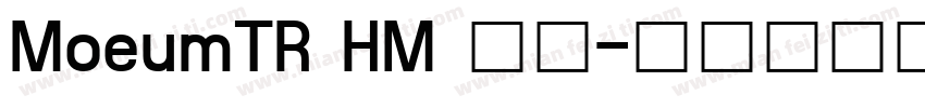 MoeumTR HM 常规字体转换